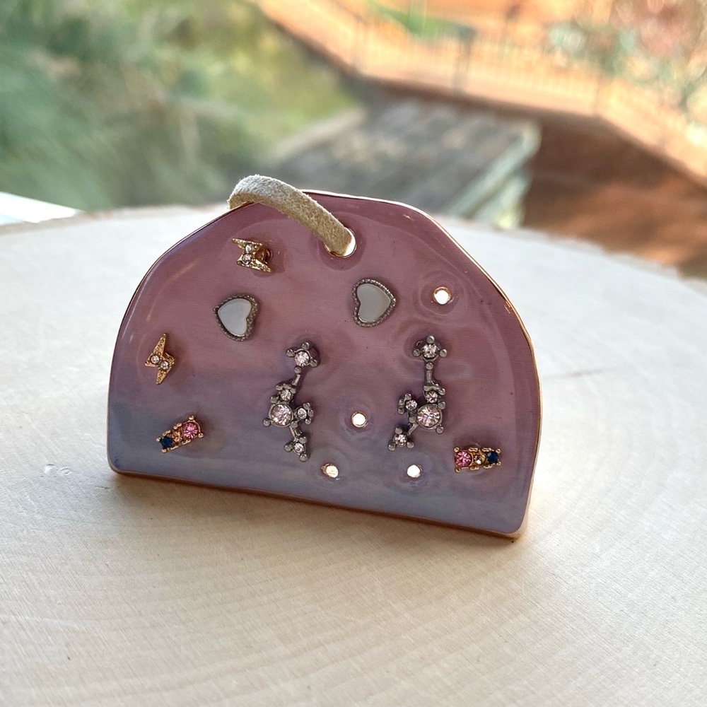 NWT Free People Dreamer Ceramic Stud Earring Set Gold Silver - Picture 8 of 16